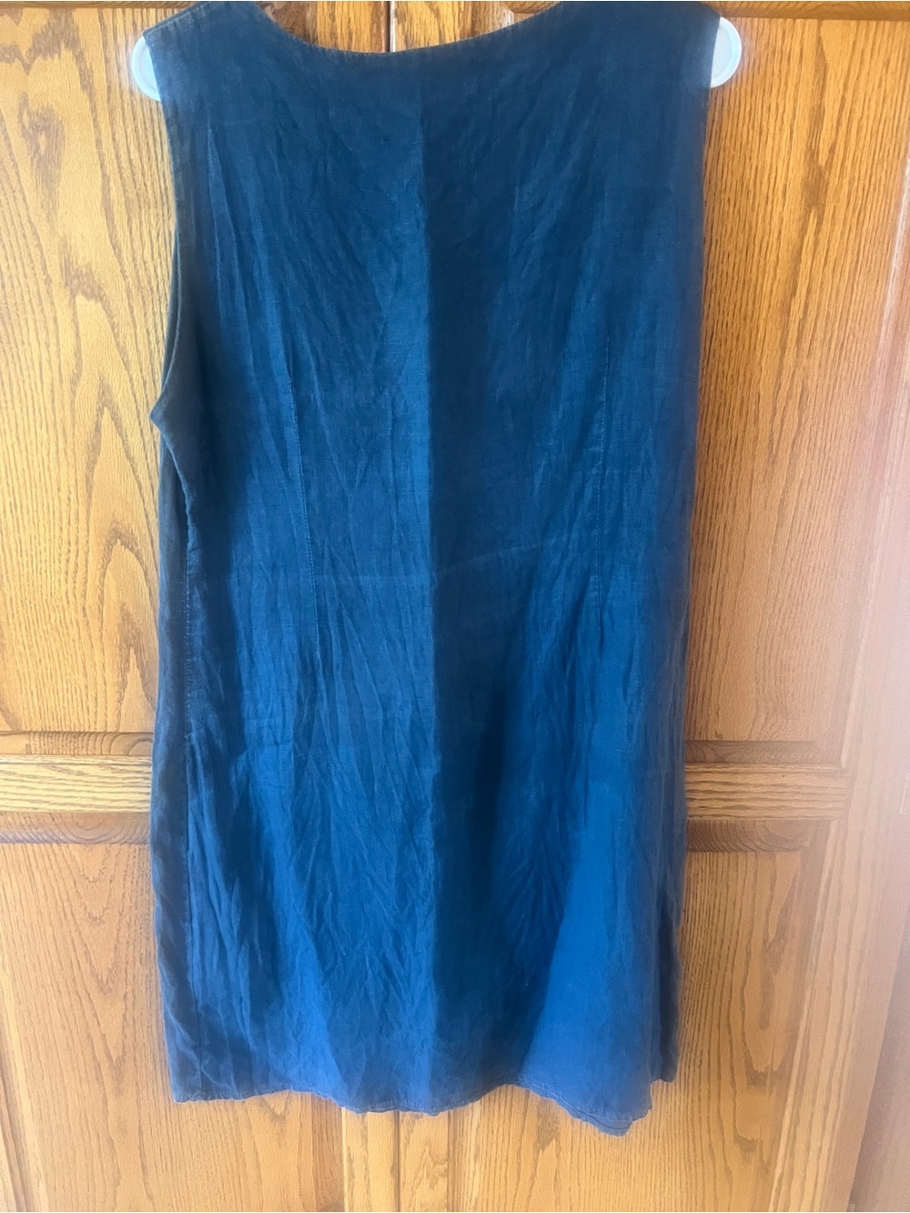 Sleeveless Heathered Grey A-Line Shift Dress - Picture 2 of 3